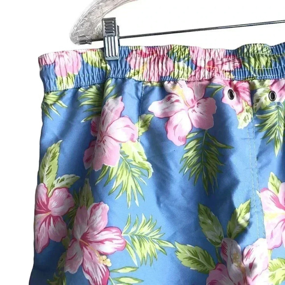 Polo Ralph Lauren Men's Swim Trunks XXL 38-42 Floral Mesh Lined Elastic Waist - Picture 10 of 10